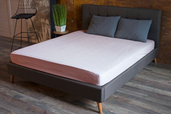 Простирадло на гумці SoundSleep Stonewash Adriatic pastel pink 160х200х30 см пастельно-рожеве (2800004760874) | Зображення 1