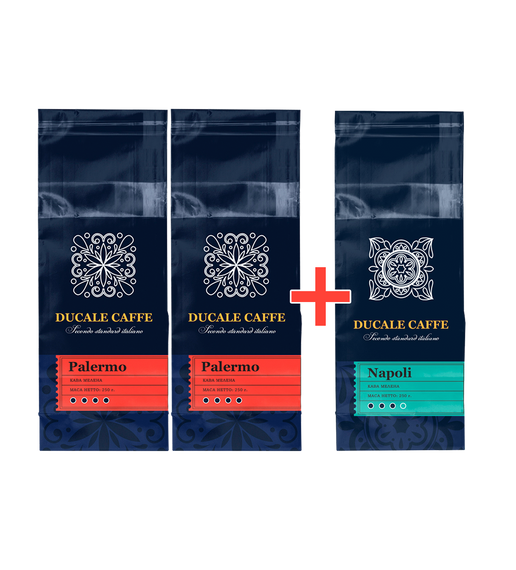 Кава в брикетах Duсale Napoli 250 г + Кава в брикетах Duсale Palermo 2 шт по 250 г