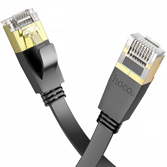Кабель (патч-корд) Hoco US07 General Category 6 Gigabit (3m) Black | Зображення 1