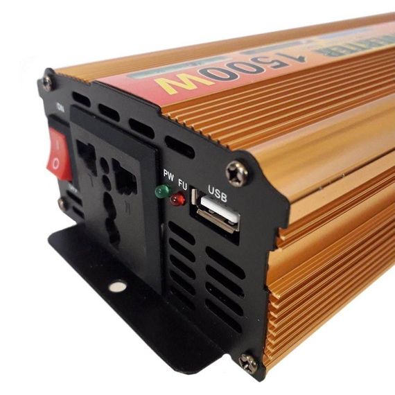 Преобразователь напряжения с 12V на 220V, 1500W, SSK UKC - EH / Автомобильный инвертор постоянного тока | Зображення 4