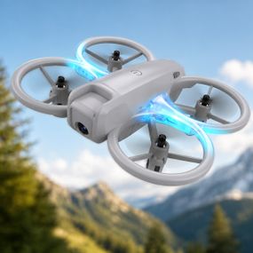 Мини дрон для фотосъемки с пультом 360° / Квадрокоптер с камерой CZ 39 Wi-Fi FPV, LED