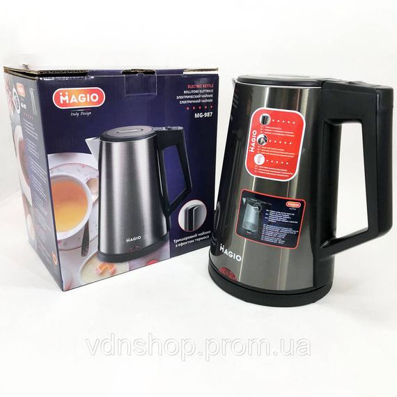 Чайники на підставці MAGIO MG-987, Електричний чайник з автовідключенням, Гарний кухонний чайник SL-69 | Зображення 6
