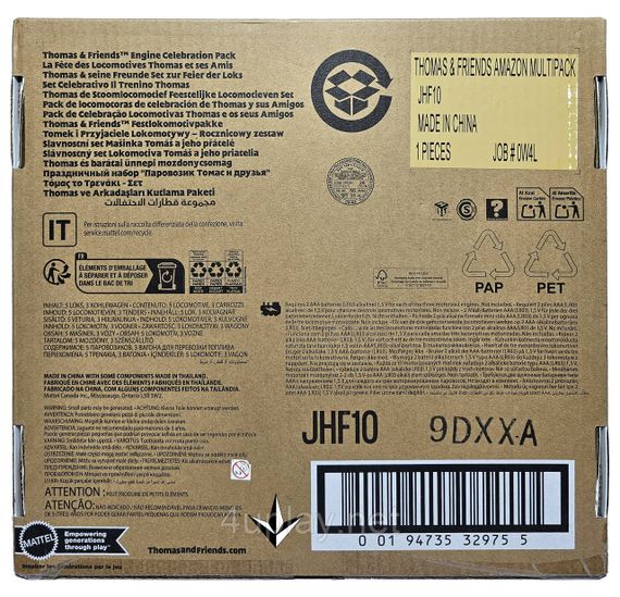 Набір із 5 класичних паровозиків Томас і друзі з ювілейної серії до 80-річчя Thomas & Friends Оригінал Fisher-Price | Зображення 4