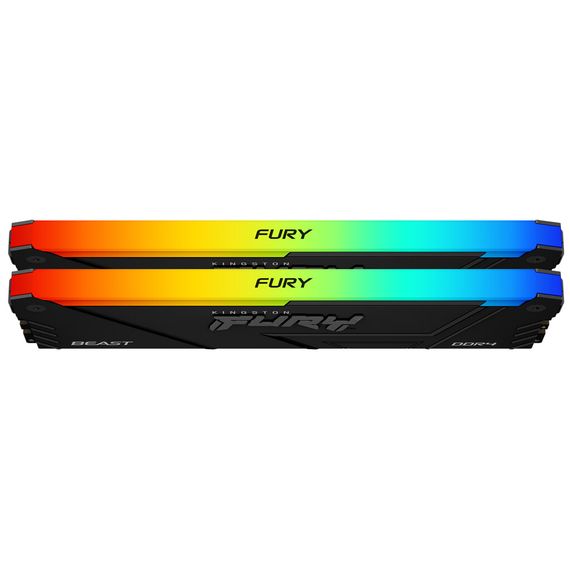 Модуль пам'яті для комп'ютера DDR4 64GB (2x32GB) 3600 MHz FURY Beast RGB Kingston Fury (ex.HyperX) (KF436C18BB2AK2/64) | Зображення 2