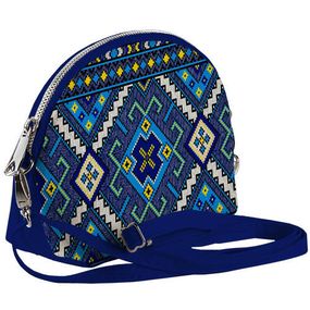 Сумочка маленька Coquette Синий орнамент 18x14x7 см (COQ_UKR022_SI)