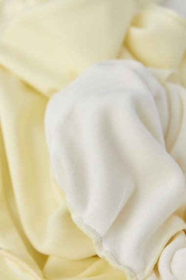 Теплі однотонні спортивні штани зі складками - лимонний цвет, L (є розміри) | Зображення 4