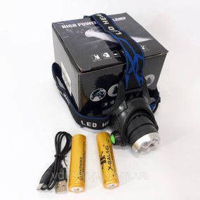 Тактический фонарь на голову Police, Фонарик бытовой налобный, Налобный фонарь для сантехника IA-25