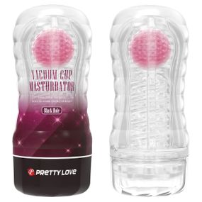 Мастурбатор у колбі PRETTY LOVE Planet прозорий, з рожевою кулькою, 18 х 7.7 см Sex Aura