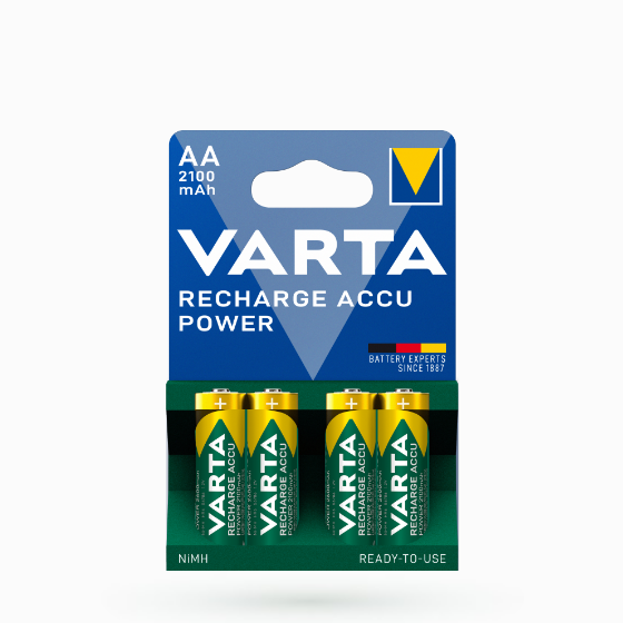 Акумулятор AA/HR06 NiMh 2100mAh (бл-4шт) VARTA