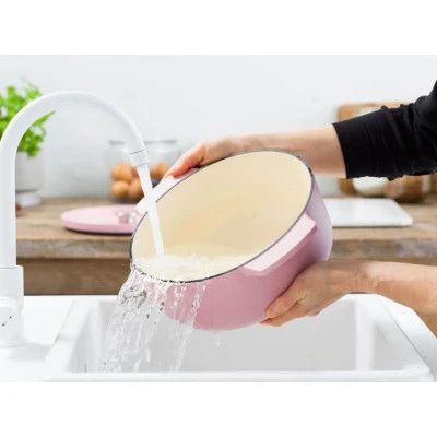 Каструля KitchenAid чавунна з кришкою 5,2 л Суха троянда (CC007431-001) | Зображення 7