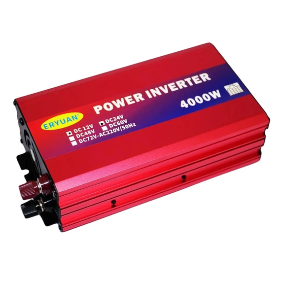 Перетворювач напруги інвертор Eryuan 4000W DC/AC 12V-220V  Red