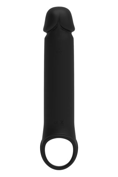 Вібронасадка на член, що подовжує DreamToys Ramrod з дистанційним керуванням, чорна Sex Aura | Зображення 3