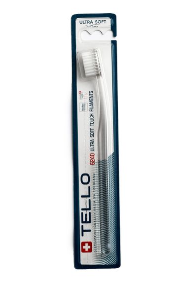 Зубна щітка Tello 6240 Ultra Soft, d 0.10 mm, біла