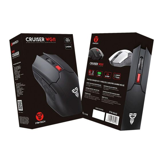Бездротова Ігрова Миша Fantech WG11 Cruiser Silent Click Колір Білий | Зображення 7