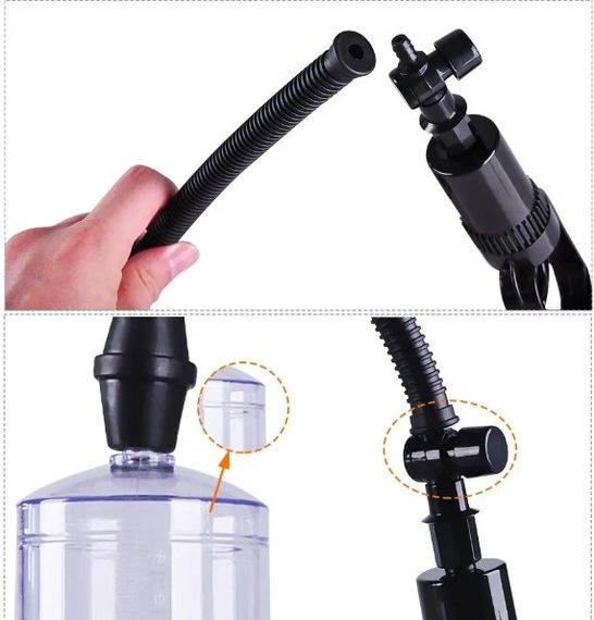 Вакуумна чоловіча помпа з ручним насосом Penis Pump — MAN POWERUP Sex Aura | Зображення 5