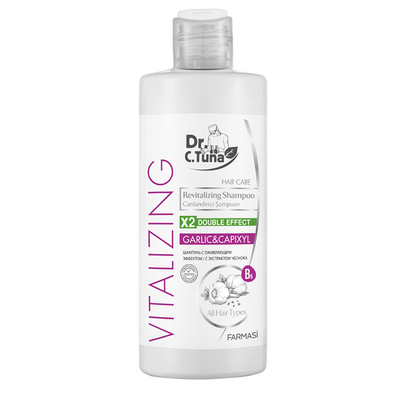 Шампунь против выпадения волос с экстрактом чеснока Farmasi  Vitalizing 225 мл | Зображення 1