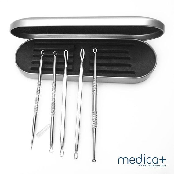 Ультразвуковой скрабер для лица MEDICA+ VIBROSCIN 5.0 + инструменты для чистки лица гарантия 1 год | Зображення 6