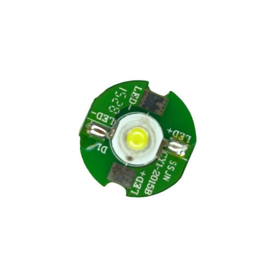 Белый сверхяркий светодиод LED 1W на подложке | Зображення 1