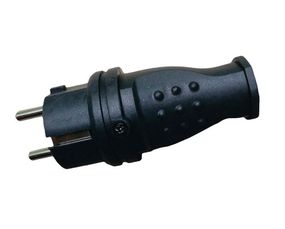 Вилка каучуковая прямая с заземлением RUBBER IP44 Ny95000072