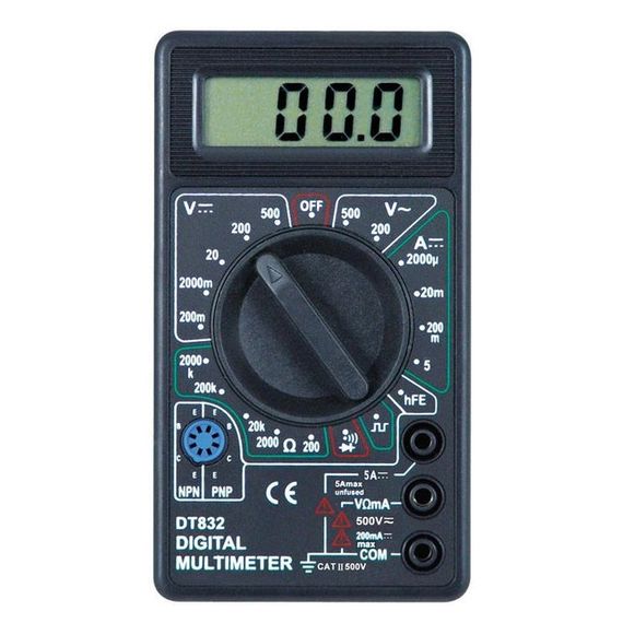 Мультиметр амперметр Digital DT-832 | Мультиметр для автомобиля | GO-521 Электронный мультимет | Зображення 8