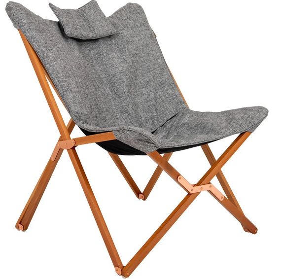 Крісло розкладне Bo-Camp Bloomsbury L Grey (1200370) (DAS302726)