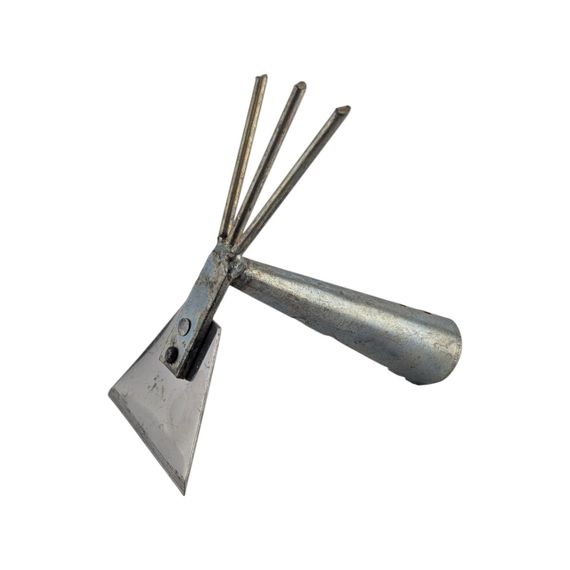 Мотыжка комбинированная нержавеющая без ручки, 8,5 см