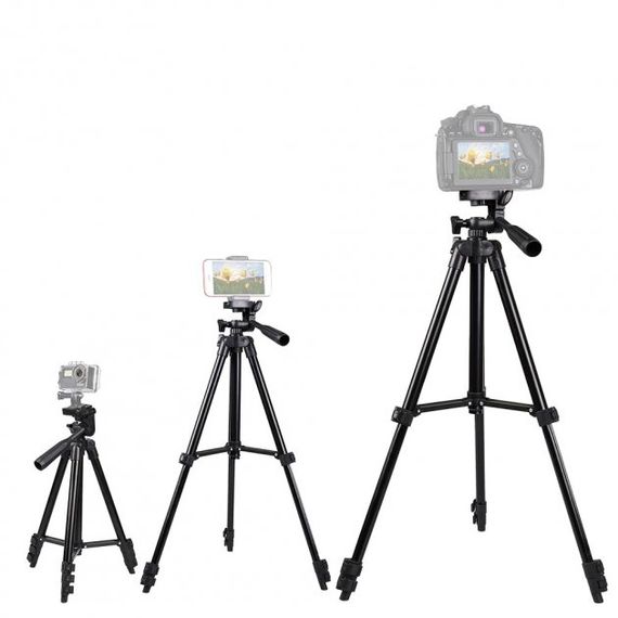 Штатив металлический универсальный для телефона и фотоаппарата Tripod 3120 портативный трипод 0,35-1.02м | Зображення 4