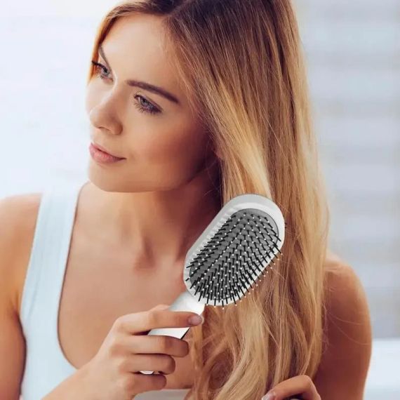 Расческа для волос | Самоочищающаяся щетка для волос | Массажная расческа для кожи головы | Зображення 1