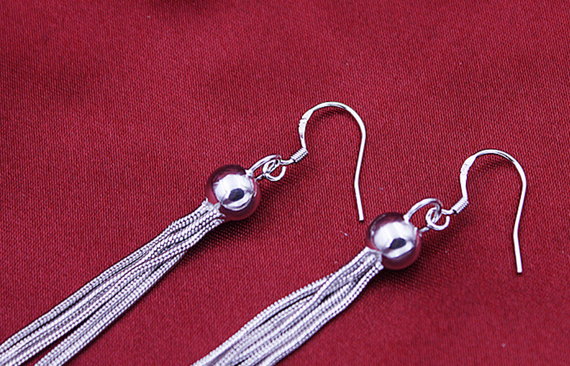 Сережки підвіски Primo Long Balls - Silver | Зображення 5