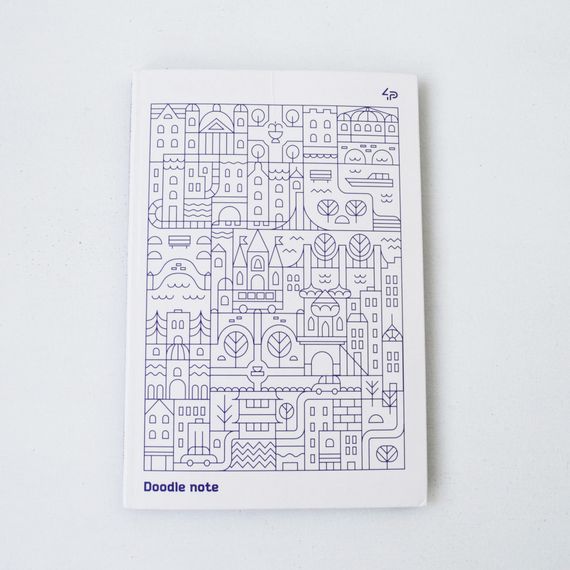 Блокнот 4Profi "Two in one "Doodle Note", Blue 64 листа  формат А5 901982 | Зображення 2