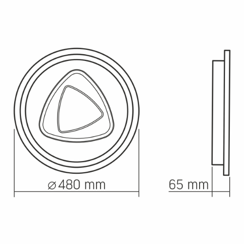 LED Світильник функціональний 56W VL-CLD-997-SL Videx | Зображення 2