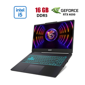 Ігровий ноутбук MSI Cyborg 15 A12VE / 15.6" (1920x1080) IPS / Intel Core i5-12450H (8 (12) ядер по 3.3 - 4.4 GHz) / 16 GB DDR5 / 512 GB SSD / nVidia GeForce RTX 4050, 6 GB GDDR6, 96-bit / WebCam б/в