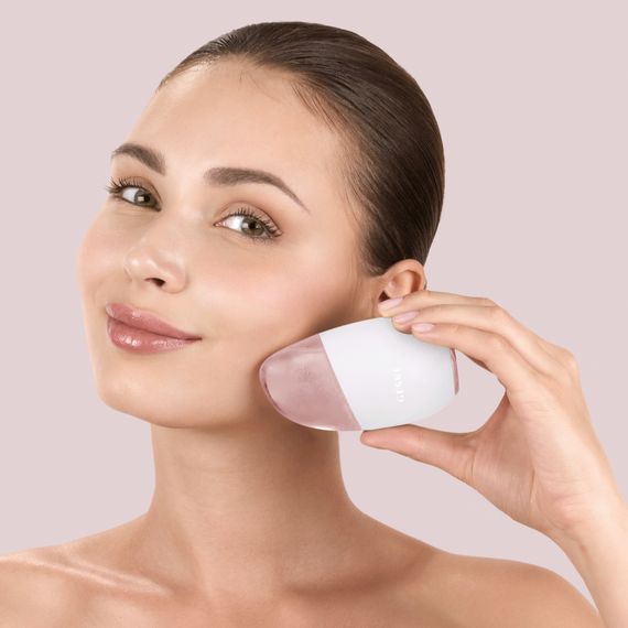 Масажер для обличчя GESKE Cool&Warm Eye and Face Massager 7в1 starlight, Бежевий | Зображення 3