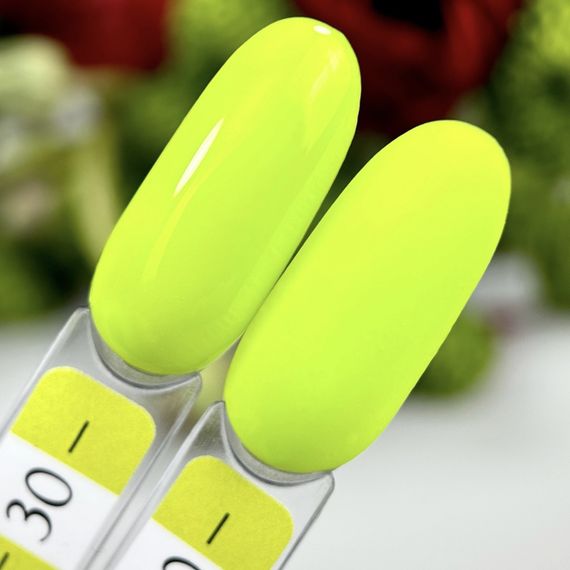 Гель-лак Crooz 30 (неоновий жовто-салатовий) 8мл | Зображення 1