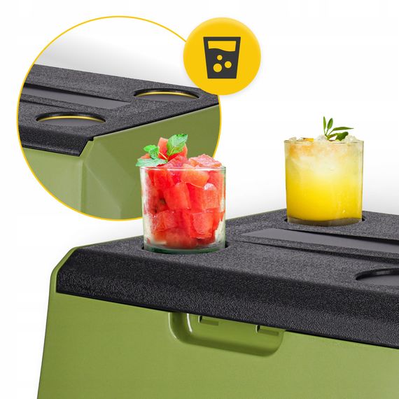 Холодильник туристичний компресорний Mountain Goat XTREME 47.3 л електричний, переносний Black/Olive (P-5905973404891) | Зображення 9