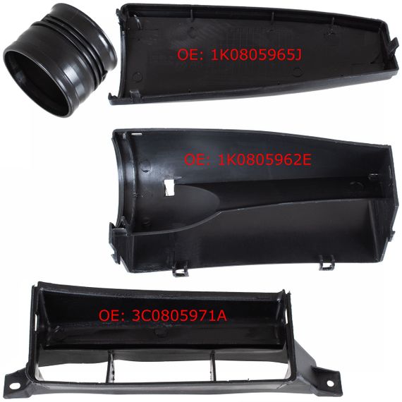 Volkswagen Passat CC (08-12) повітрозбірник 3C0805971A, Фольцваген Пассат СС | Зображення 1