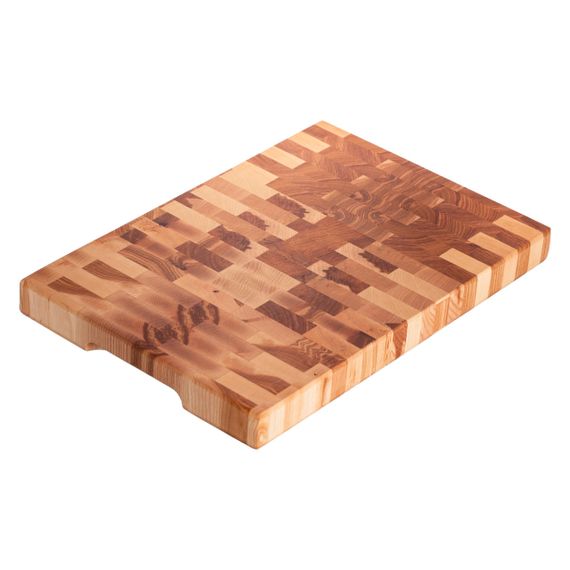Дошка для нарізання обробна 45×30 см Доміно з ясена Lugi C53W300450Y | Зображення 2