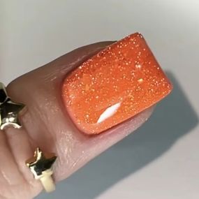 Светоотражающий жидкий полигель Crooz Crystal 03 (оранжевый) 15мл