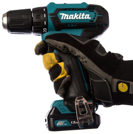 Шуруповерт аккумуляторный Makita DF333DWYE (30 Нм, 0.8-10 Нм, CXT) | Зображення 2