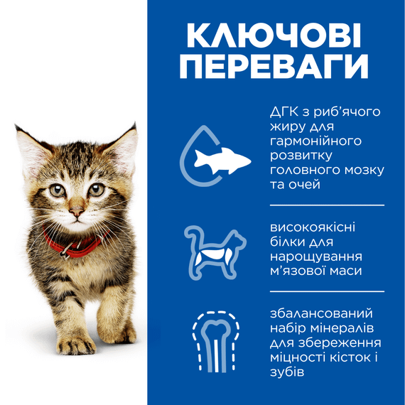 Hill's SP Kitten Вологий корм для кошенят і кішок у період вагітності та лактації, з куркою, пауч, 85г х 12 шт | Зображення 1