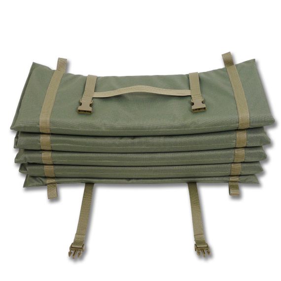 Тактичний розкладний каремат посилений (20мм+стропа) Kiborg К-2 Хакі | Зображення 2