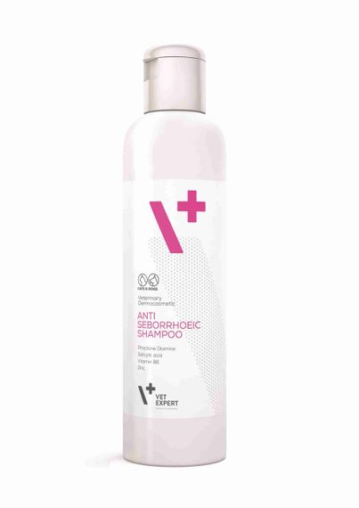 Антисеборейний шампунь для котів і собак VetExpert Antiseborrhoeic Shampoo 250 мл