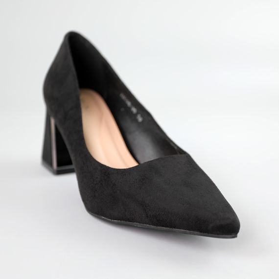 Туфлі човники жіночі 591417 Чорні 36 37 38 39 40 | Зображення 1