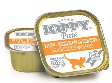 Вологий корм для кошенят з куркою Kippy Pate Kitten Chicken With Eggs, 90 гр