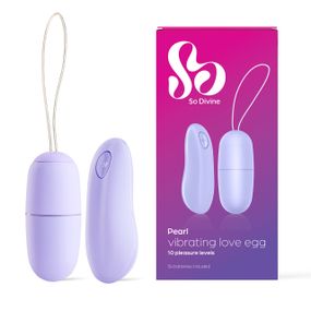 Виброяйцо с пультом Pearl, голубое, So Divine (Великобритания) Sex Aura