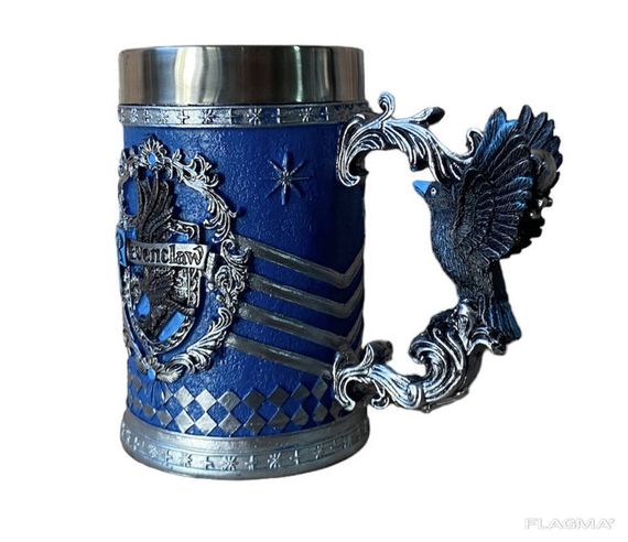Кружка Чашка Бокал 3D Нержавеющая Сталь Гарри Поттер Ravenclaw 500мл | Зображення 2