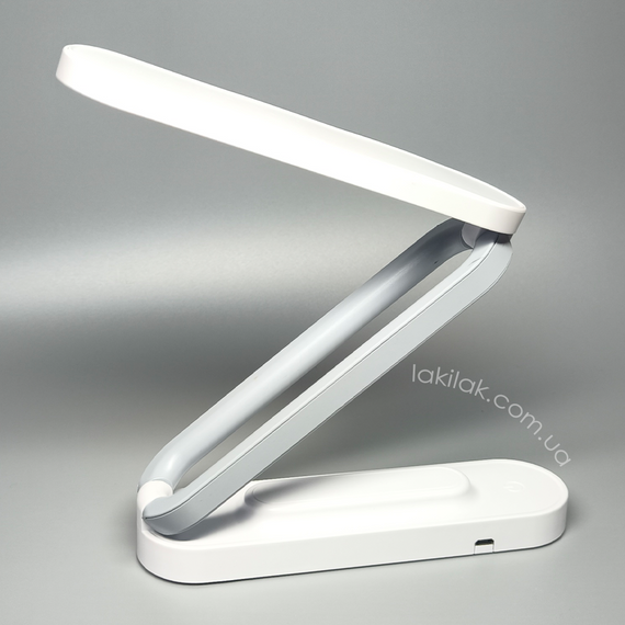 Настільна лампа на аккумуляторі 3W розкладна (біла) | Зображення 3