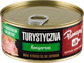 М'ясна консерва (гуляш) Pamapol Turystyczna, 300 г (Польща), бляшанка,