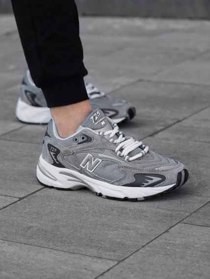 Кросівки New Balance весна-літо матеріал замш/шкіра/текстиль колір сірий | Зображення 4