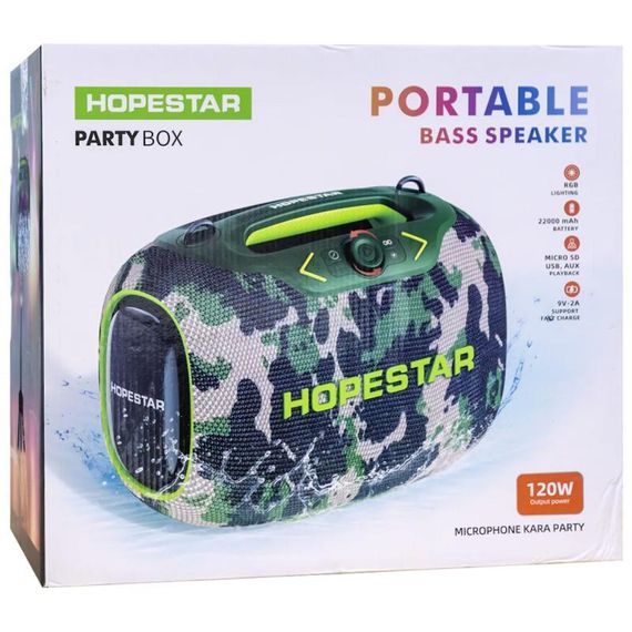 Bluetooth колонка Hopestar PartyBox 120W Army | Зображення 5